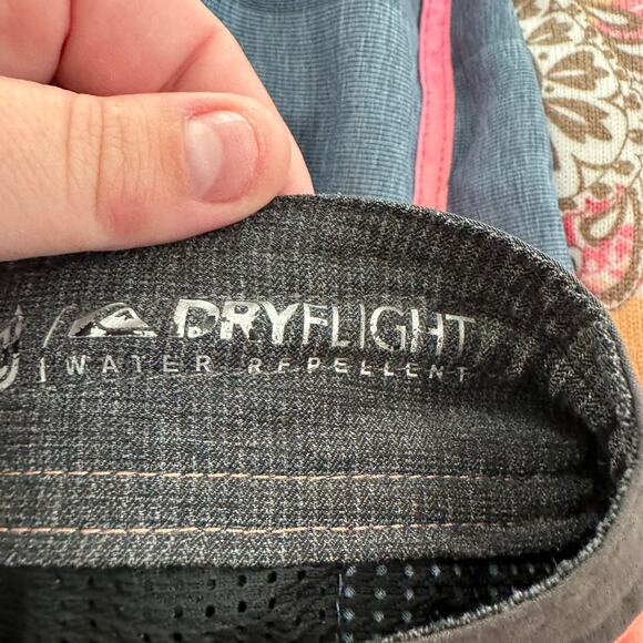 Quiksilver DryFlight Board Shorts w Drawstring Tie Men's Size 28 Water Repellent - Picture 7 of 11